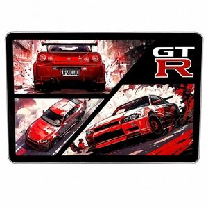 Nissan GT-R R34 Skyline Wall Art Red Godzilla JDM Hobby Lobby Home Decor 23x15